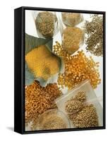 Several Different Types of Cereal-Eising Studio Food Photo and Video-Framed Stretched Canvas