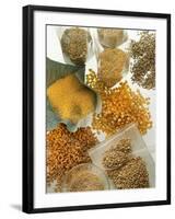 Several Different Types of Cereal-Eising Studio Food Photo and Video-Framed Photographic Print