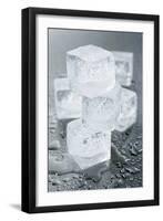 Several Ice Cubes-Kröger and Gross-Framed Photographic Print