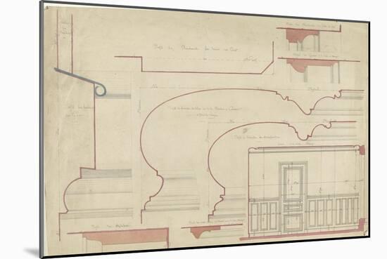 Several Profiles of Moldings and Details of Dining-Antoine Zoegger-Mounted Giclee Print