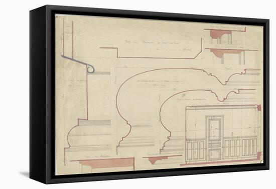 Several Profiles of Moldings and Details of Dining-Antoine Zoegger-Framed Stretched Canvas