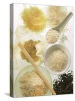 Several Types of Rice-Eising Studio Food Photo and Video-Stretched Canvas