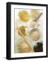 Several Types of Rice-Eising Studio Food Photo and Video-Framed Photographic Print