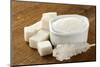 Several Types Of White Sugar - Refined Sugar And Granulated Sugar-Olga Krig-Mounted Photographic Print