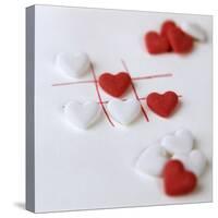 Several White and Red Grape Sugar Hearts-Anita Brantley-Stretched Canvas