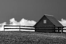 The Wooden Rural House, Black and White-Severas-Photographic Print