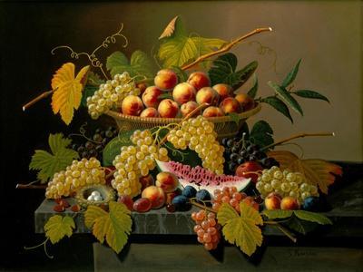 Still Life with a Basket of Fruit, 19th Century