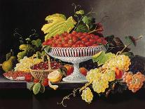 Fruit Still Life in a Landscape, c.1862-72-Severin Roesen-Giclee Print