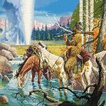 Daniel Boone Blazes the Wilderness Trail-Severino Baraldi-Framed Giclee Print
