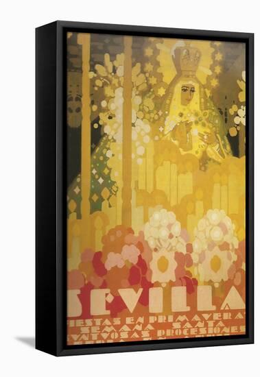 Sevilla Amarillo-null-Framed Stretched Canvas