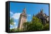 Sevilla Cathedral and Giralda, Seville, Andalucia, Spain-Carlo Morucchio-Framed Stretched Canvas