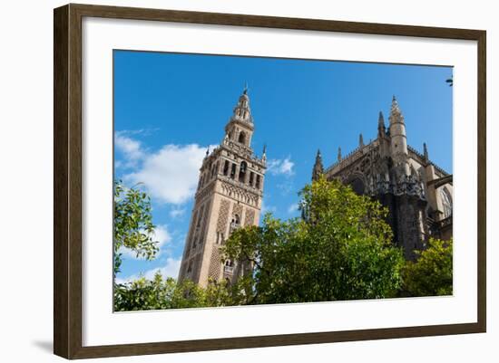 Sevilla Cathedral and Giralda, Seville, Andalucia, Spain-Carlo Morucchio-Framed Photographic Print