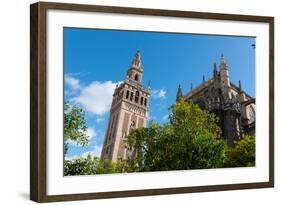 Sevilla Cathedral and Giralda, Seville, Andalucia, Spain-Carlo Morucchio-Framed Photographic Print