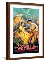 Sevilla Centenario de la Feria de Abril-Newell Convers Wyeth-Framed Art Print