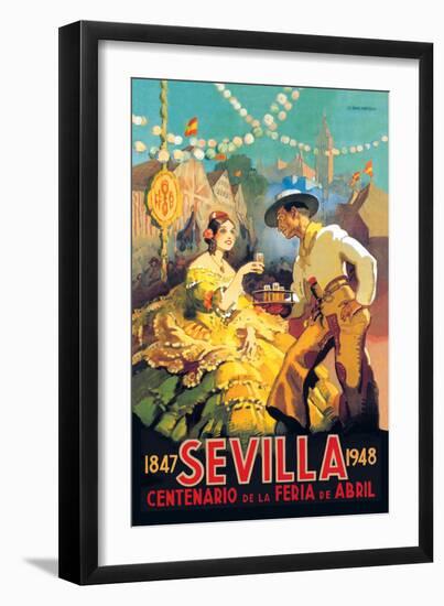 Sevilla Centenario de la Feria de Abril-Newell Convers Wyeth-Framed Art Print