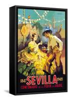 Sevilla Centenario de la Feria de Abril-Newell Convers Wyeth-Framed Stretched Canvas