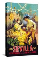 Sevilla Centenario de la Feria de Abril-Newell Convers Wyeth-Stretched Canvas