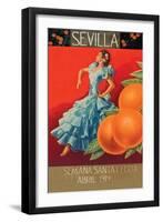 Sevilla - Fair Week-Sara Pierce-Framed Art Print