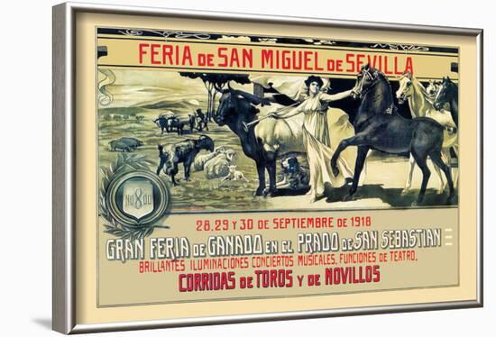 Sevilla Feria de San Miguel-Grant Hamilton-Framed Art Print