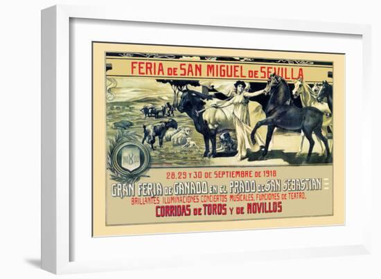 Sevilla Feria de San Miguel-Grant Hamilton-Framed Art Print