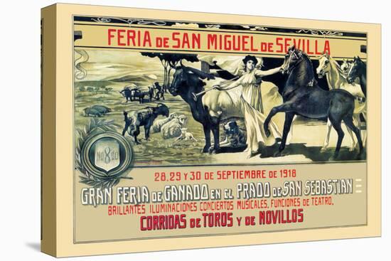 Sevilla Feria de San Miguel-Grant Hamilton-Stretched Canvas