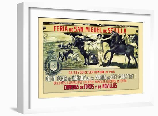 Sevilla Feria de San Miguel-Grant Hamilton-Framed Art Print