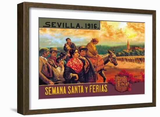 Sevilla Semania Santa y Ferias-N.c. Chilberg-Framed Art Print