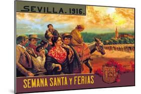 Sevilla Semania Santa y Ferias-N.c. Chilberg-Mounted Art Print