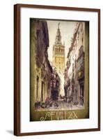 Sevilla Street Scene-null-Framed Giclee Print