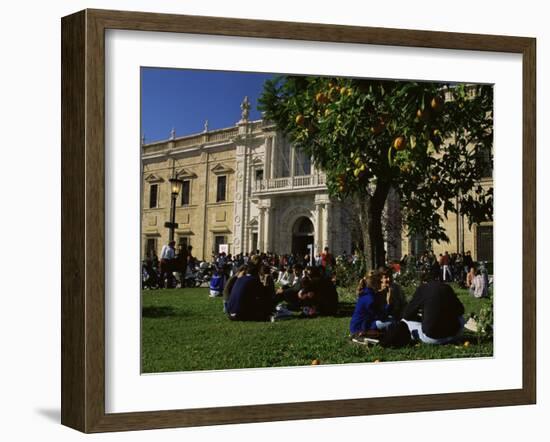 Sevilla University, Built in the 1750s as the State Tobacco Factory, Seville, Andalucia, Spain-Duncan Maxwell-Framed Photographic Print