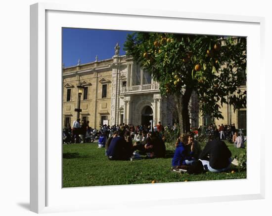 Sevilla University, Built in the 1750s as the State Tobacco Factory, Seville, Andalucia, Spain-Duncan Maxwell-Framed Photographic Print