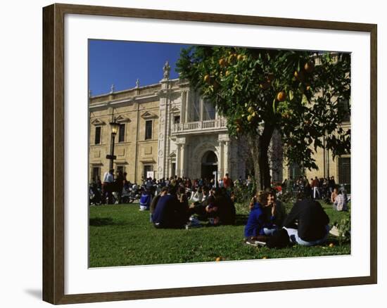 Sevilla University, Built in the 1750s as the State Tobacco Factory, Seville, Andalucia, Spain-Duncan Maxwell-Framed Photographic Print