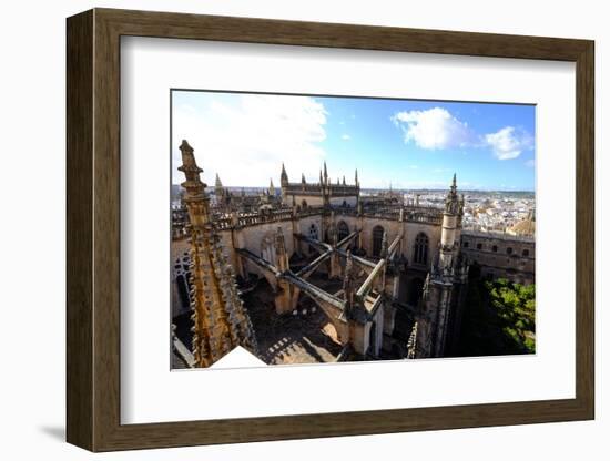 Seville Cathedral Seen from Giralda Bell Tower, Seville, Andalucia, Spain-Carlo Morucchio-Framed Photographic Print