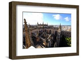 Seville Cathedral Seen from Giralda Bell Tower, Seville, Andalucia, Spain-Carlo Morucchio-Framed Photographic Print