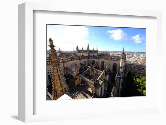 Seville Cathedral Seen from Giralda Bell Tower, Seville, Andalucia, Spain-Carlo Morucchio-Framed Photographic Print