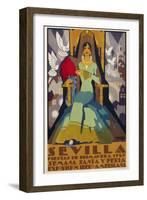 Seville Green Dress-null-Framed Giclee Print