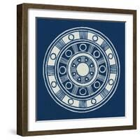 Seville II Dark Blue FB-Kathrine Lovell-Framed Art Print