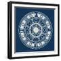 Seville II Dark Blue FB-Kathrine Lovell-Framed Art Print