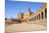 Seville Plaza de Espana with ceramic tiled alcoves and arches, Maria Luisa Park, Seville, Spain-Neale Clark-Mounted Photographic Print