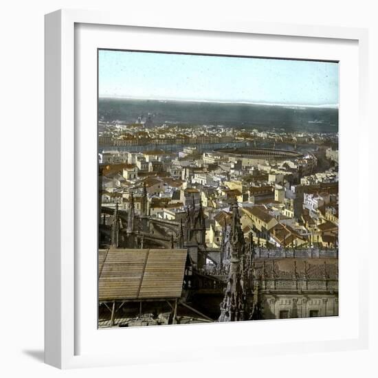 Seville (Spain), Panorama Taken from the Giralda (North Side)-Leon, Levy et Fils-Framed Photographic Print