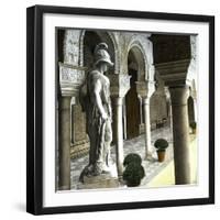 Seville (Spain), Pilate's House, Statue of Pallas Pacifera-Leon, Levy et Fils-Framed Photographic Print