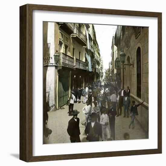 Seville (Spain), Sierpes' Street-Leon, Levy et Fils-Framed Photographic Print