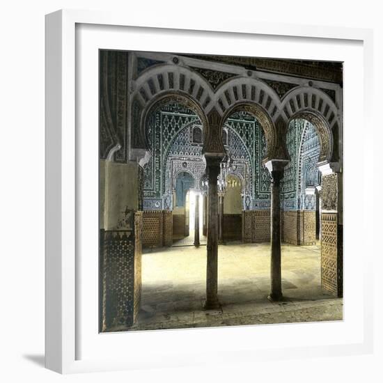 Seville (Spain), the Alcazar, the Room of the Ambassadors-Leon, Levy et Fils-Framed Photographic Print