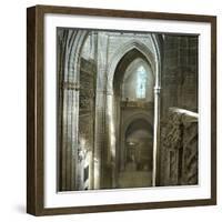 Seville (Spain), the Cathedral's Nave-Leon, Levy et Fils-Framed Photographic Print