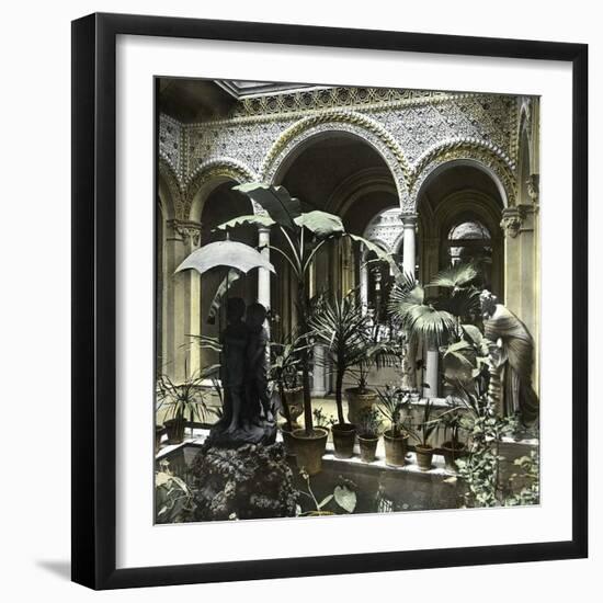 Seville (Spain), the House of Don Manuel De Las Heras, the Courtyard-Leon, Levy et Fils-Framed Photographic Print