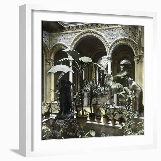 Seville (Spain), the House of Don Manuel De Las Heras, the Courtyard-Leon, Levy et Fils-Framed Photographic Print