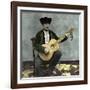 Seville (Spain), the Mandolinist Antonio Perez Circa 1885-Leon, Levy et Fils-Framed Photographic Print