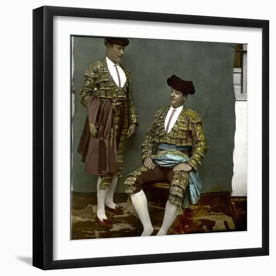 Seville (Spain), the Matador Carra Ancha-Leon, Levy et Fils-Framed Photographic Print