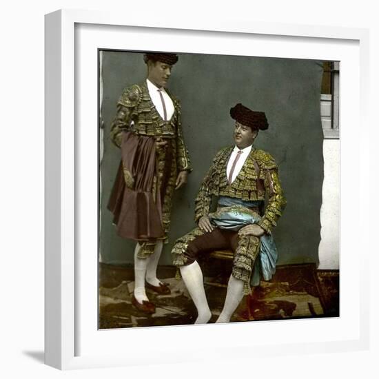 Seville (Spain), the Matador Carra Ancha-Leon, Levy et Fils-Framed Photographic Print