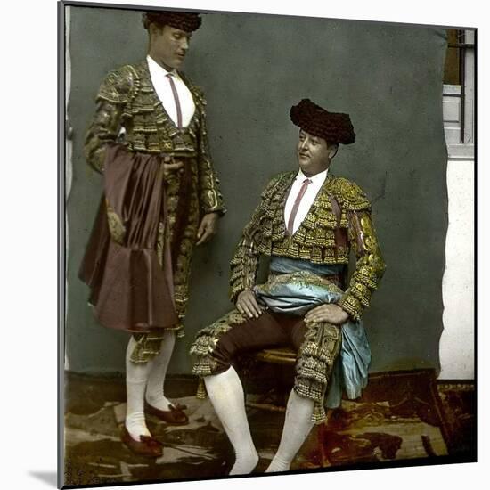 Seville (Spain), the Matador Carra Ancha-Leon, Levy et Fils-Mounted Photographic Print